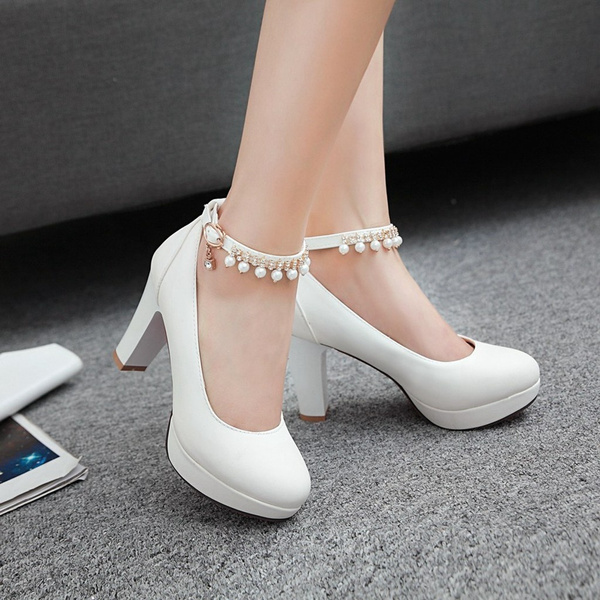 Stylish Lace High Heel Boots (white) | High heel boots ankle, Lace high  heels, Shoe boots